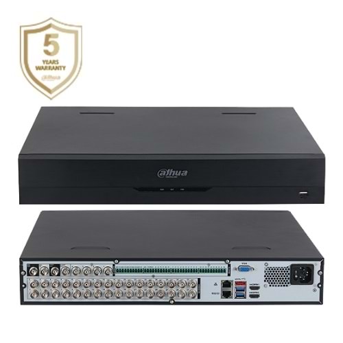 DAHUA XVR5432L-I3 32 CH 1080P 4x16TB 5MP HDCVI/AHD/TVI/CVBS/IP HDMI,VGA,USB RJ45 H265+XVR KAYIT